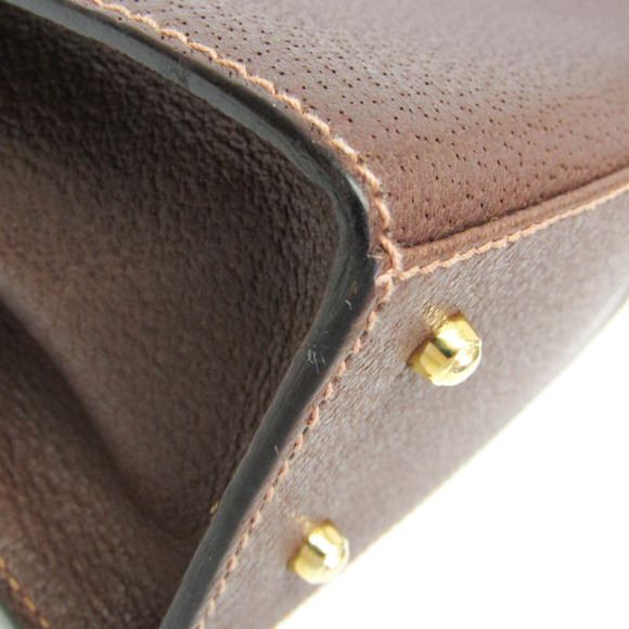 GUCCI Brown Leather Shoulder Bag - Picture 4 of 16